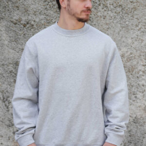 Чоловічий Утеплений Оверсайз Світшот На Флісі Without Solo Gray