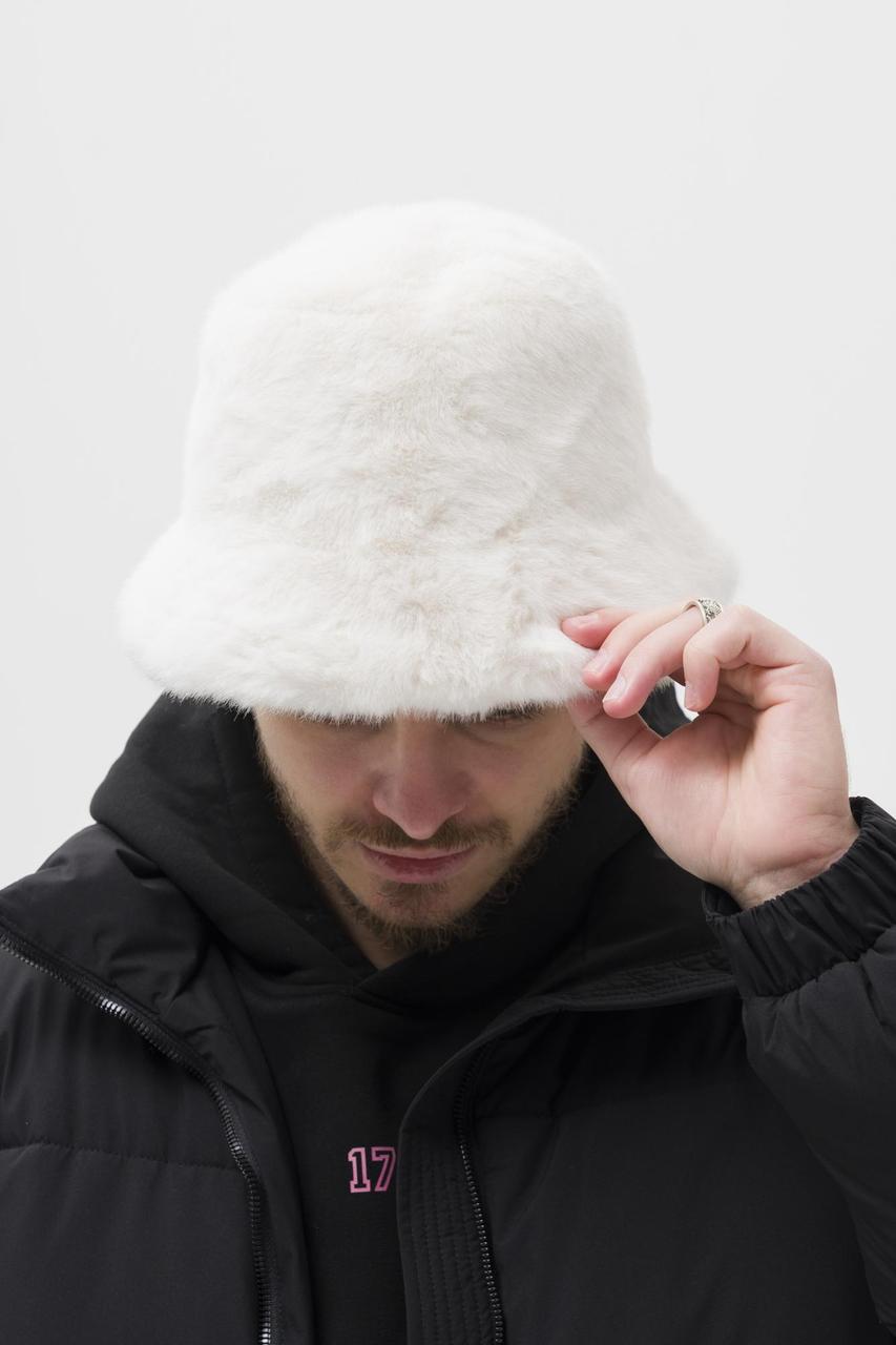 Чоловіча Шерстяна Утеплена Панамка Without Malone White