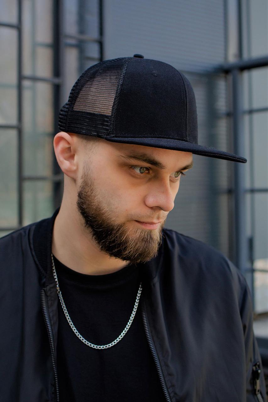 Чоловіча Кепка Снепбек Without Mesh Чорна