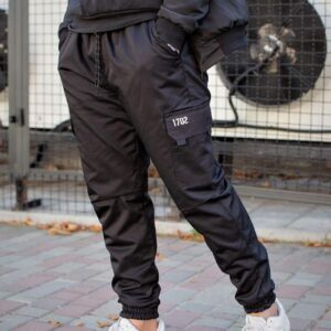 Чоловічі Теплі Штани Карго Without Reflective Чорні