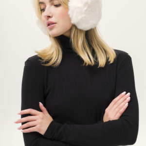 Жіночі Теплі Хутряні Навушники Without Bunny White