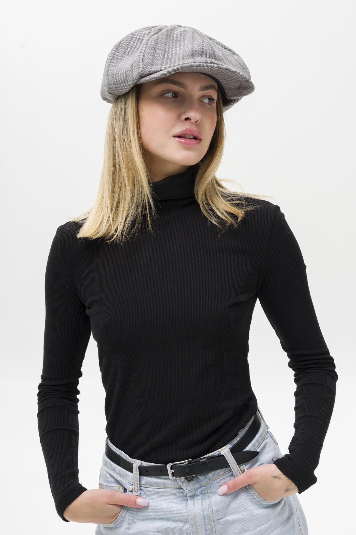 Жіноча Кепка Хуліганка У Клітинку Without Alfi Gray