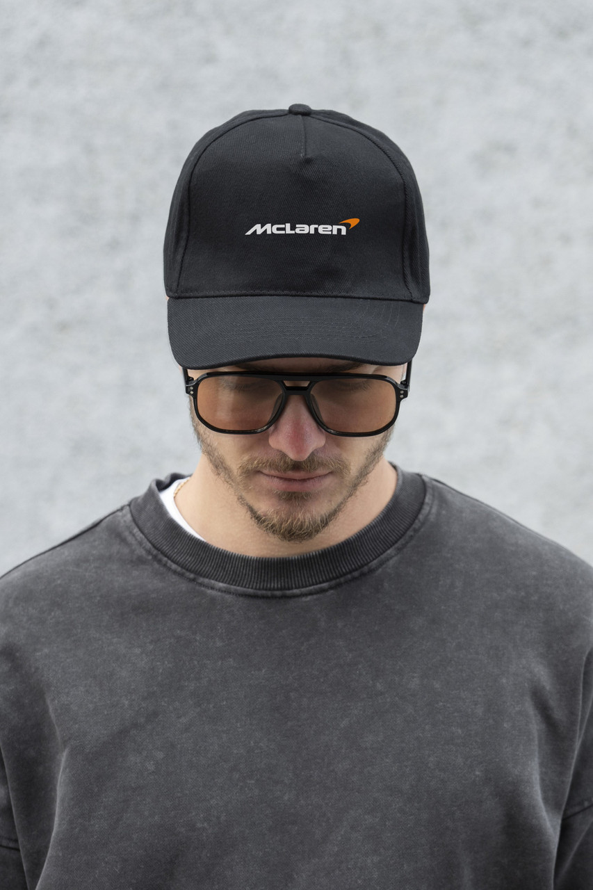 Чоловіча Кепка Бейсболка Тракер Without З Принтом McLaren Black