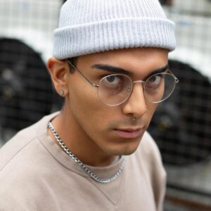 Шапка Біні Without Leon Чоловіча Світло Сіра