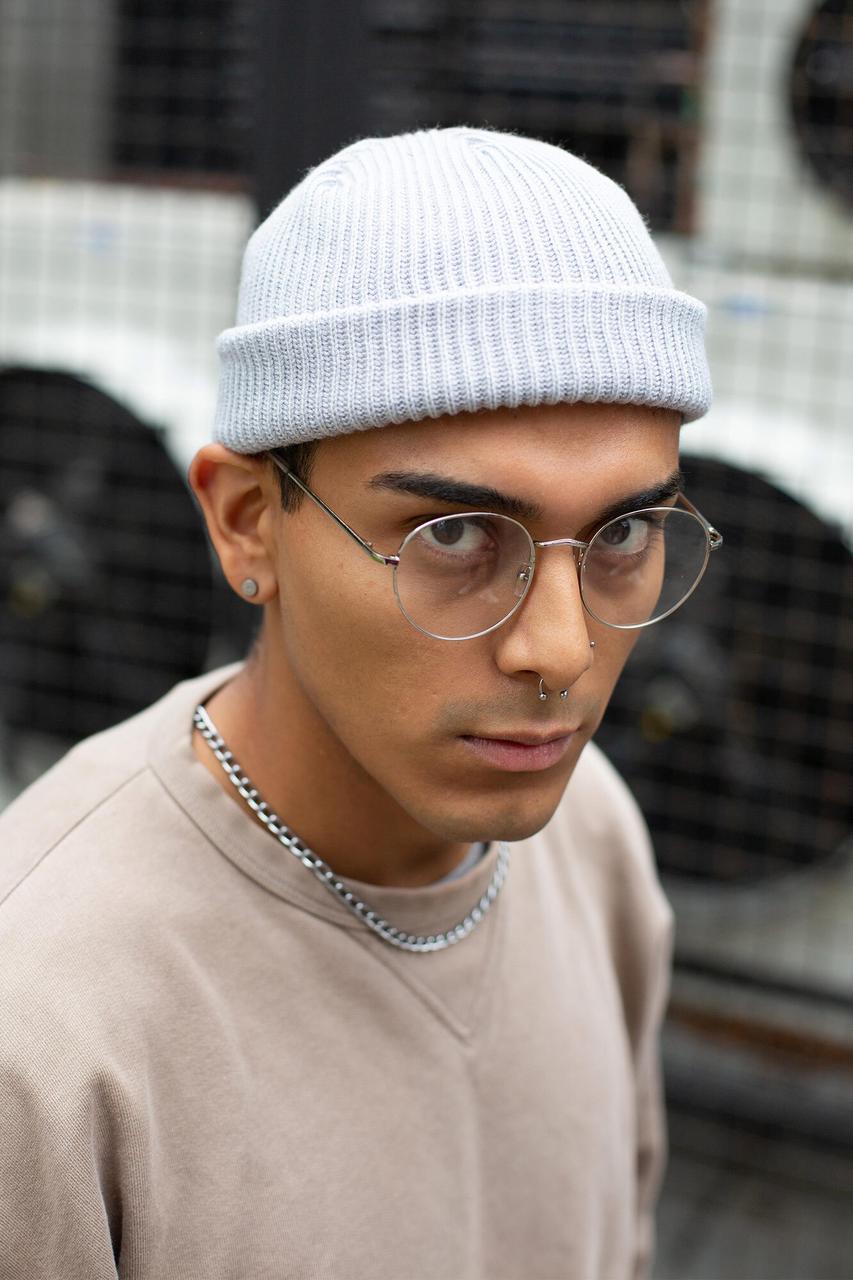 Шапка Біні Without Leon Чоловіча Світло Сіра