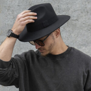 Чоловічий Капелюх Fedora З Стрічкою Black