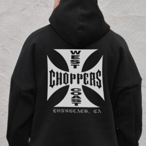 Чоловіче Оверсай Худі Толстовка На Флісі З Капюшоном Та Принтом Without Choppers Black