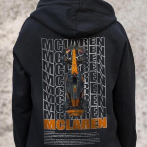 Жіноче Утеплене Зіп Худі На Флісі Зіпер З Принтом Mclaren Without Kane Black