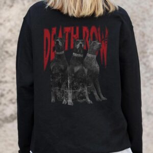 Жіночий Утеплений Оверсайз Світшот На Флісі З Принтом Without Deathrow Black