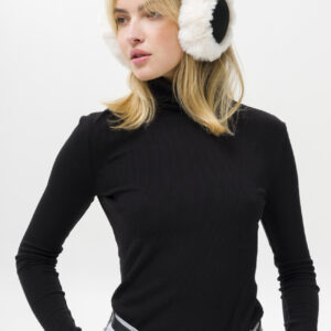 Жіночі Теплі Хутряні Навушники Із Замшою Without Ttiumf Black