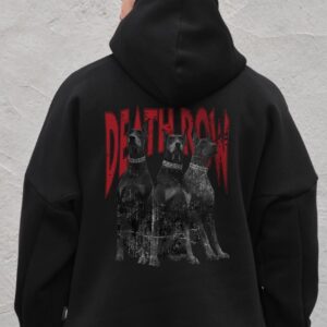 Чоловіче Оверсай Худі Толстовка На Флісі З Капюшоном Та Принтом Without Deathrow Black