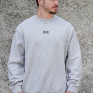 Чоловічий Утеплений Оверсайз Світшот На Флісі З Принтом Without 1702 Black