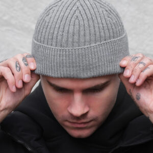 Утеплена Трикотажна Шапка Біні Докер На Флісі Without Gvido Gray Man