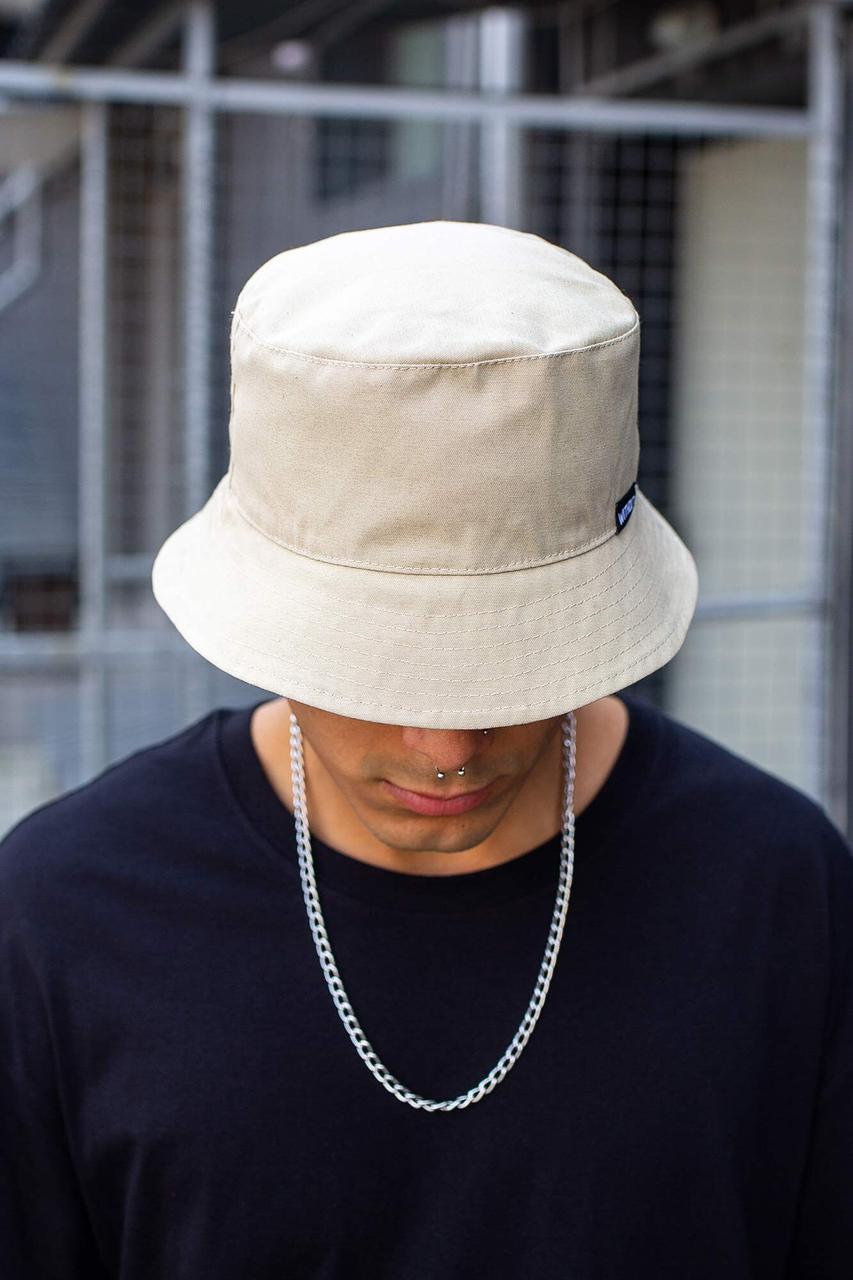 Панамка Without з логотипом Бежева Чоловіча