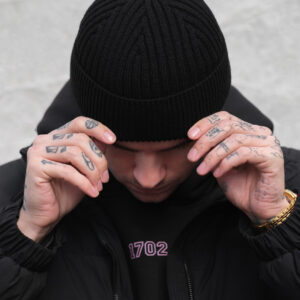 Утеплена Трикотажна Шапка Біні Докер На Флісі Without Gvido Black Man