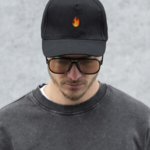 Чоловіча Кепка Бейсболка Тракер Without З Принтом Fire Black