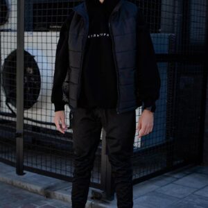 Куртка Безрукавка Without Чорна Чоловіча