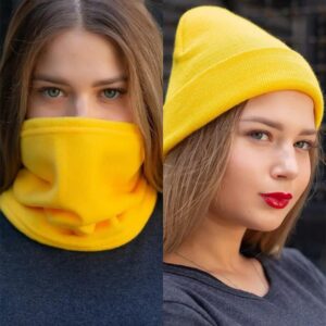 Зимовий Комплект Without Шапка +Баф Woman Yellow