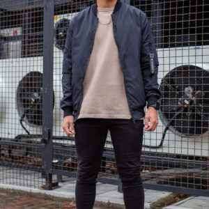 Мужской Бомбер Without Черный