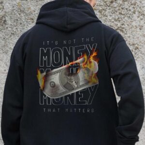 Чоловіче Утеплене Зіп Худі На Флісі Зіпер З Принтом Fire Without Kane Black