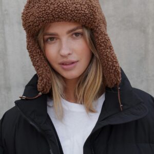 Жіноча Теді Шапка Вушанка Without Celebrity Brown