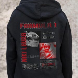 Жіноче Утеплене Зіп Худі На Флісі Зіпер З Принтом Lauda Without Kane Black