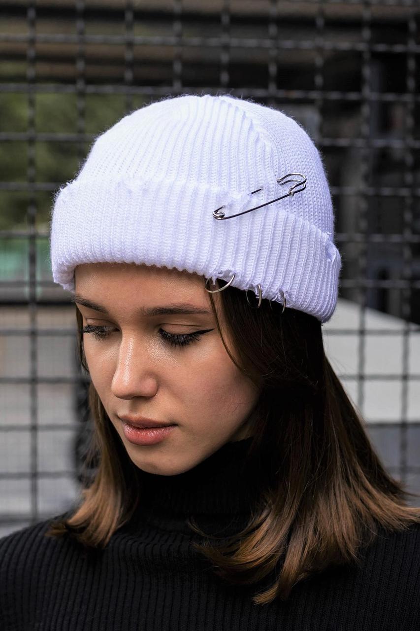 Рвана Шапка Біні Without Destroyed Біла Woman