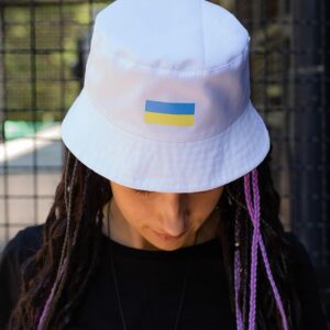 Жіноча Панамка Without з принтом Прапор Біла