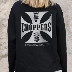 Жіночий Утеплений Оверсайз Світшот На Флісі З Принтом Without Choppers Black