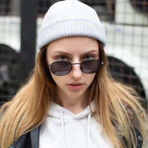 Шапка Біні Without Leon Жіноча Світло Сіра