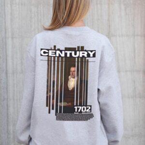 Жіночий Утеплений Оверсайз Світшот На Флісі З Принтом Without Century Gray