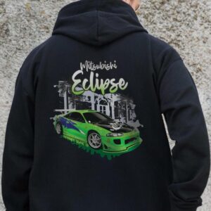 Чоловіче Утеплене Зіп Худі На Флісі Зіпер З Принтом Eclips Without Kane Black