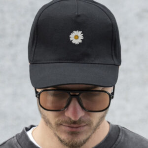 Чоловіча Кепка Бейсболка Тракер Without З Принтом Flower Black