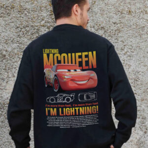 Чоловічий Утеплений Оверсайз Світшот На Флісі З Принтом Without Mcqueen Black