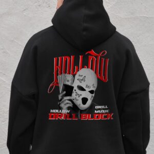 Чоловіче Оверсай Худі Толстовка На Флісі З Капюшоном Та Принтом Without Hollow Black