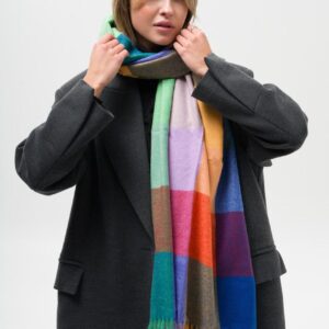 Жіночий Шарф У Клітинку Without Terner Orange