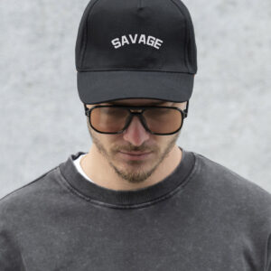 Чоловіча Кепка Бейсболка Тракер Without З Принтом Savage Black