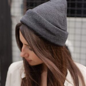 Шапка Without Simple Жіноча Темно Сіра