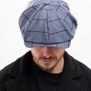 Чоловіча Кепка Хуліганка У Клітинку Without Alfi Blue