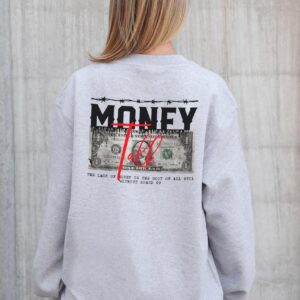 Жіночий Утеплений Оверсайз Світшот На Флісі З Принтом Without Talk Gray