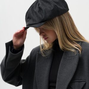 Жіноча Кепка Хуліганка У Клітинку Without Alfi Black