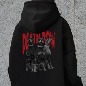 Жіноче Оверсай Худі Толстовка На Флісі З Капюшоном Та Принтом Without Deathrow Black