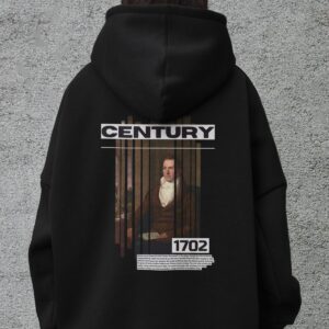 Жіноче Оверсай Худі Толстовка На Флісі З Капюшоном Та Принтом Without Century Black