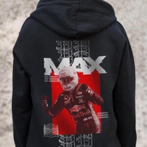 Жіноче Утеплене Зіп Худі На Флісі Зіпер З Принтом Max Without Kane Black