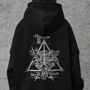 Жіноче Оверсайз Худі Толстовка На Флісі З Капюшоном Та Принтом Without Brothers Black