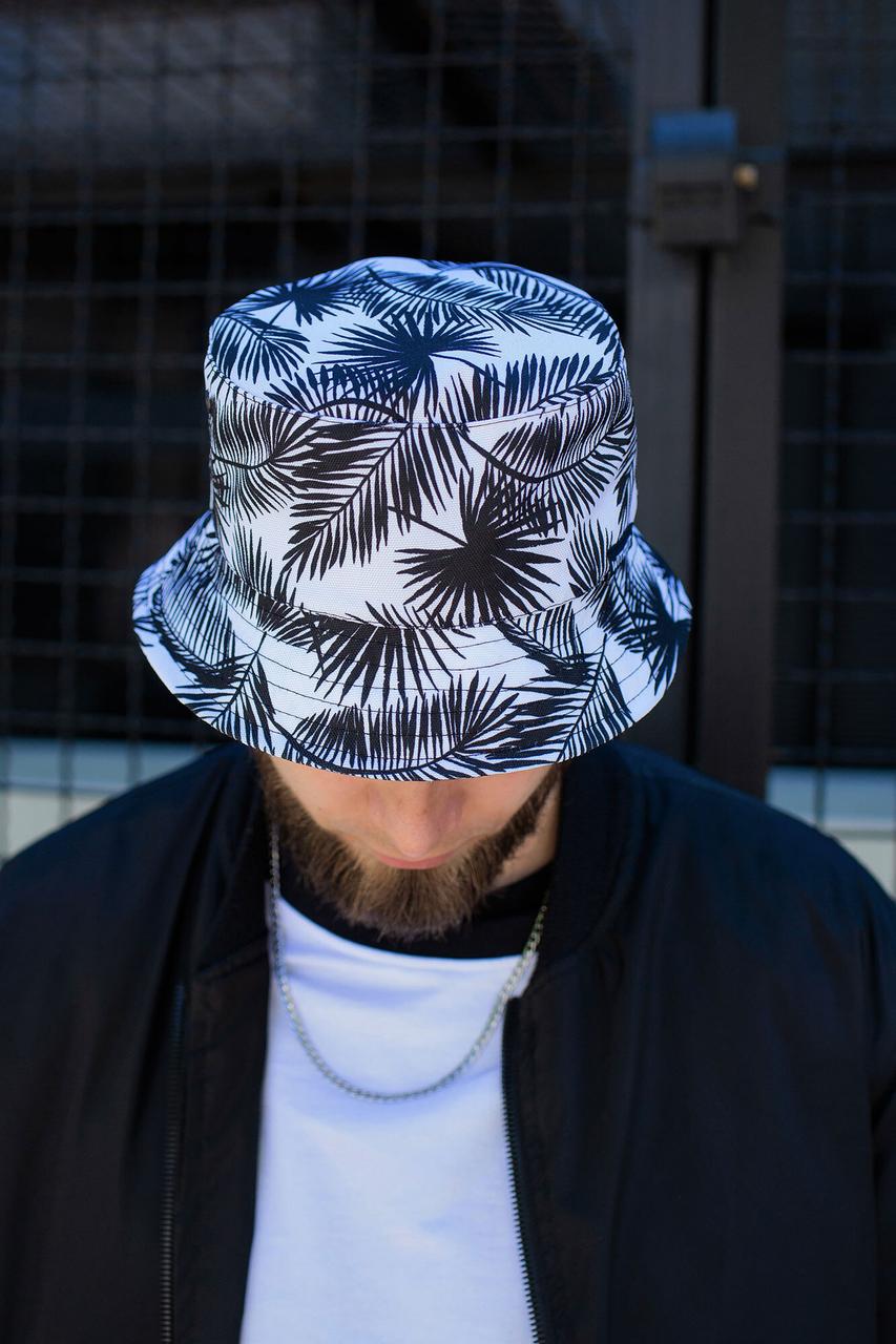 Принтована Панамка Without Palm Чорна Чоловіча