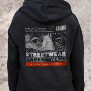 Жіноче Утеплене Зіп Худі На Флісі Зіпер З Принтом Streetwear Without Kane Black