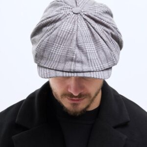 Чоловіча Кепка Хуліганка У Клітинку Without Alfi Gray