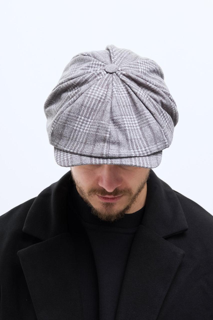 Чоловіча Кепка Хуліганка У Клітинку Without Alfi Gray