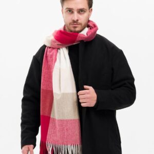 Чоловічий Шарф У Клітинку Without Terner Red